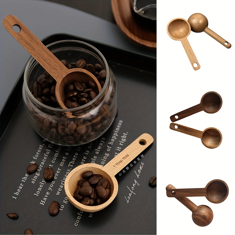 Wood Measuring Spoons S/4 Black