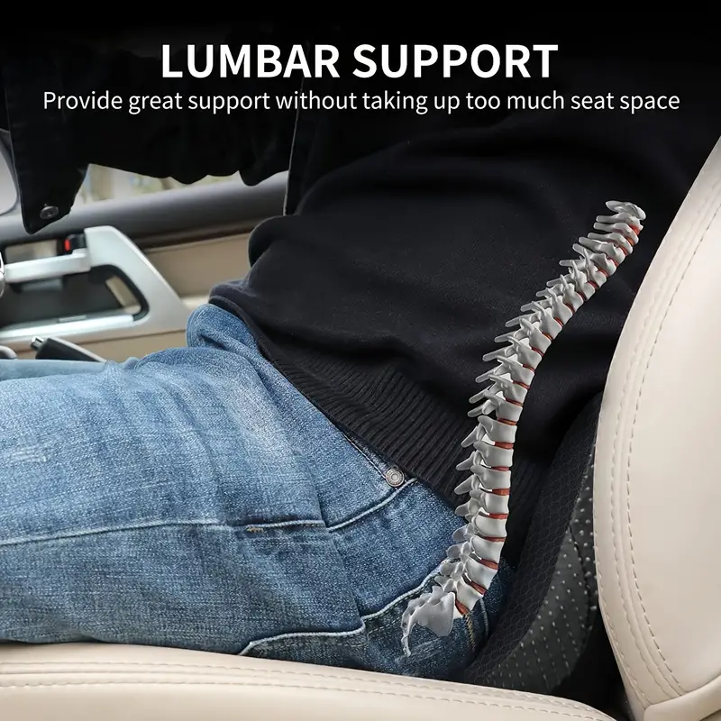 Car Seat Cushion, Car Memory Foam Cushion, Lumbar Support Pillow