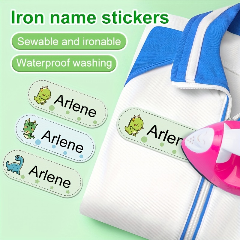 Name Stamp, No-Iron Kids Fabric Clothing Labels,Name Stamp for Clothing,Customized Name Non-fading School Uniform Stamp, 6 Cartoon Styles and 36
