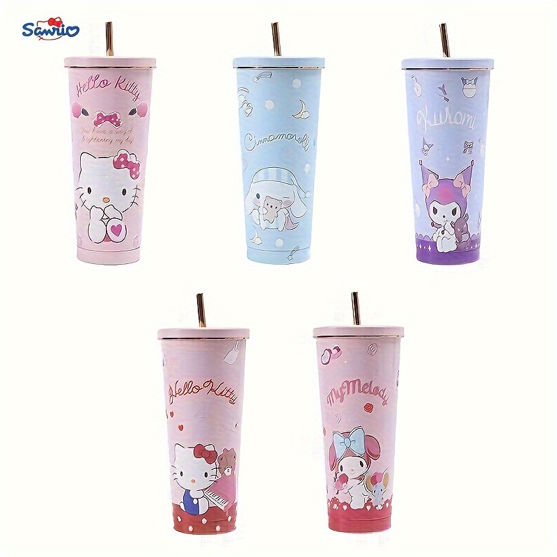 Hellokitty Portable Insulated Cup, Cute Children Straw Cup, Christmas Gift,  Girls Drinking Cup - Temu