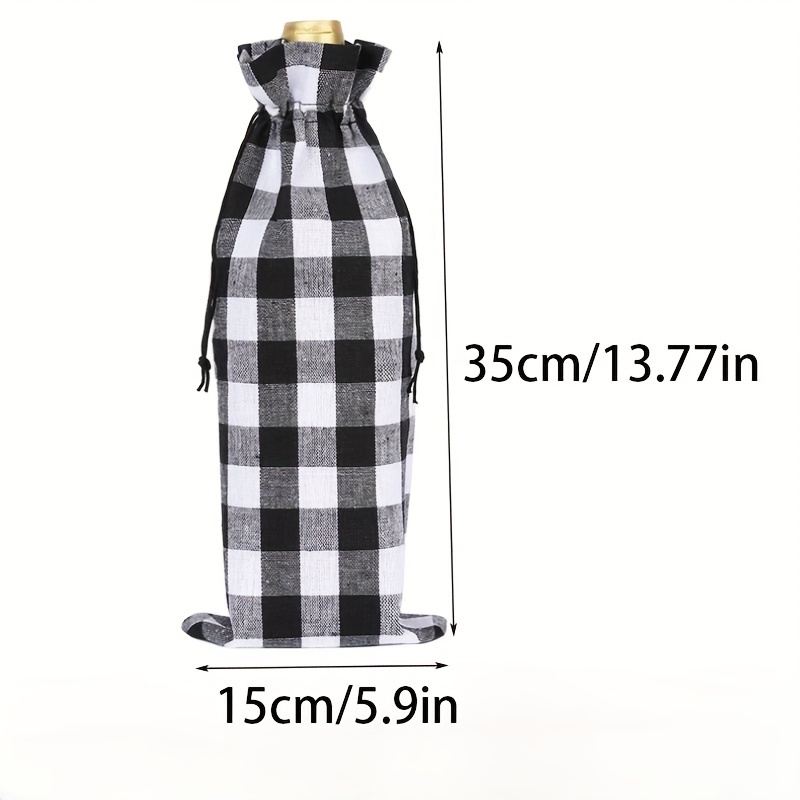 Drawstring Gift Bag Bottle Covers for Party Wedding Holiday 12 PCs