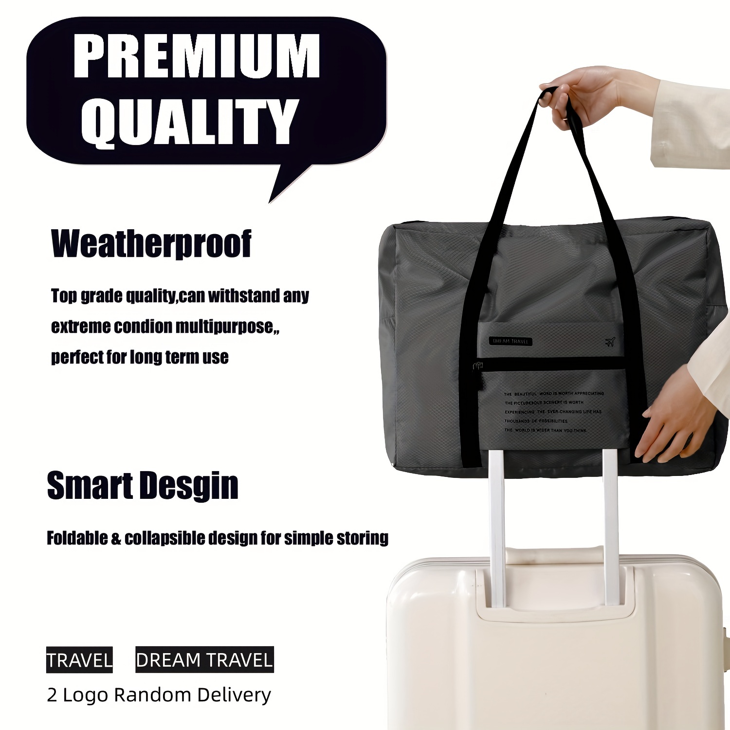 Tote Bag Large Capacity Travel  Travel Bag Waterproof Large