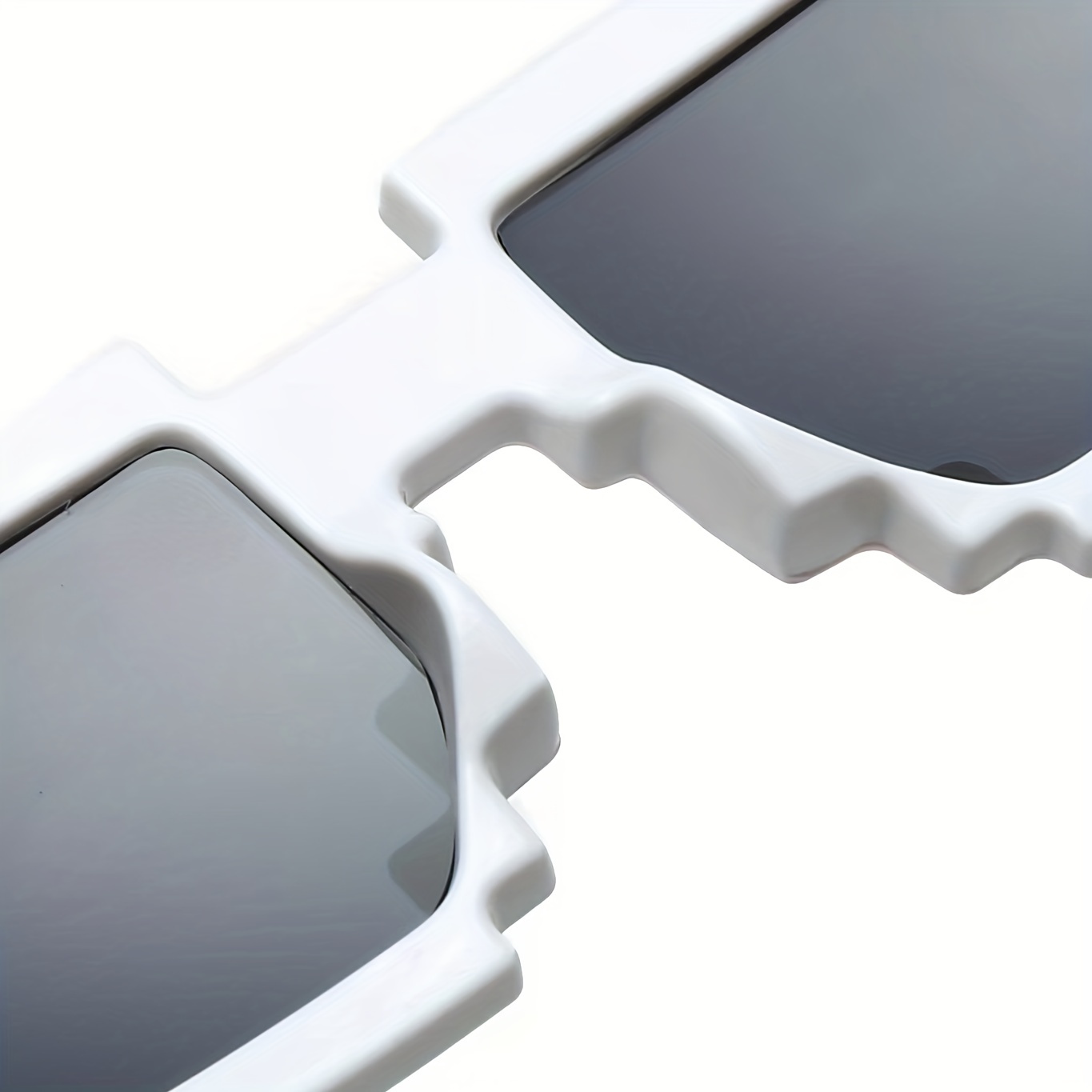 Pixel Rainbow Sunglasses- White