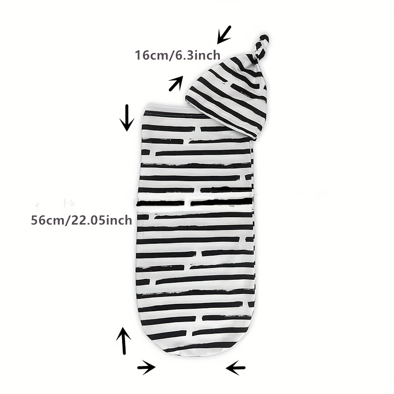 Baby Printed Sleeping Bag with Matching Hat