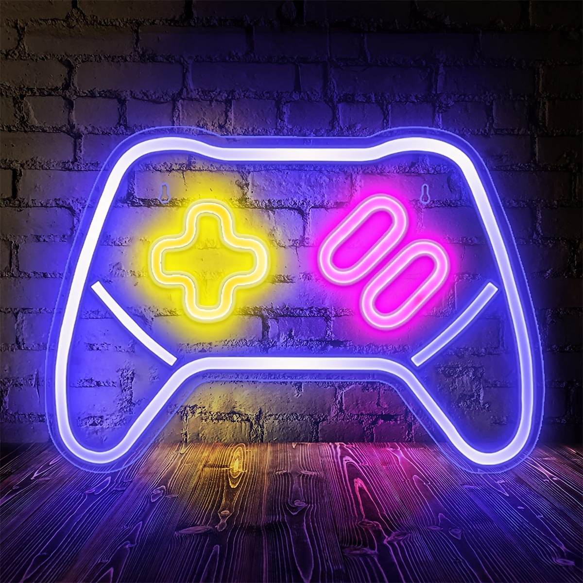 Backboard Game Console Neon Light For Wall Decoration Usb - Temu