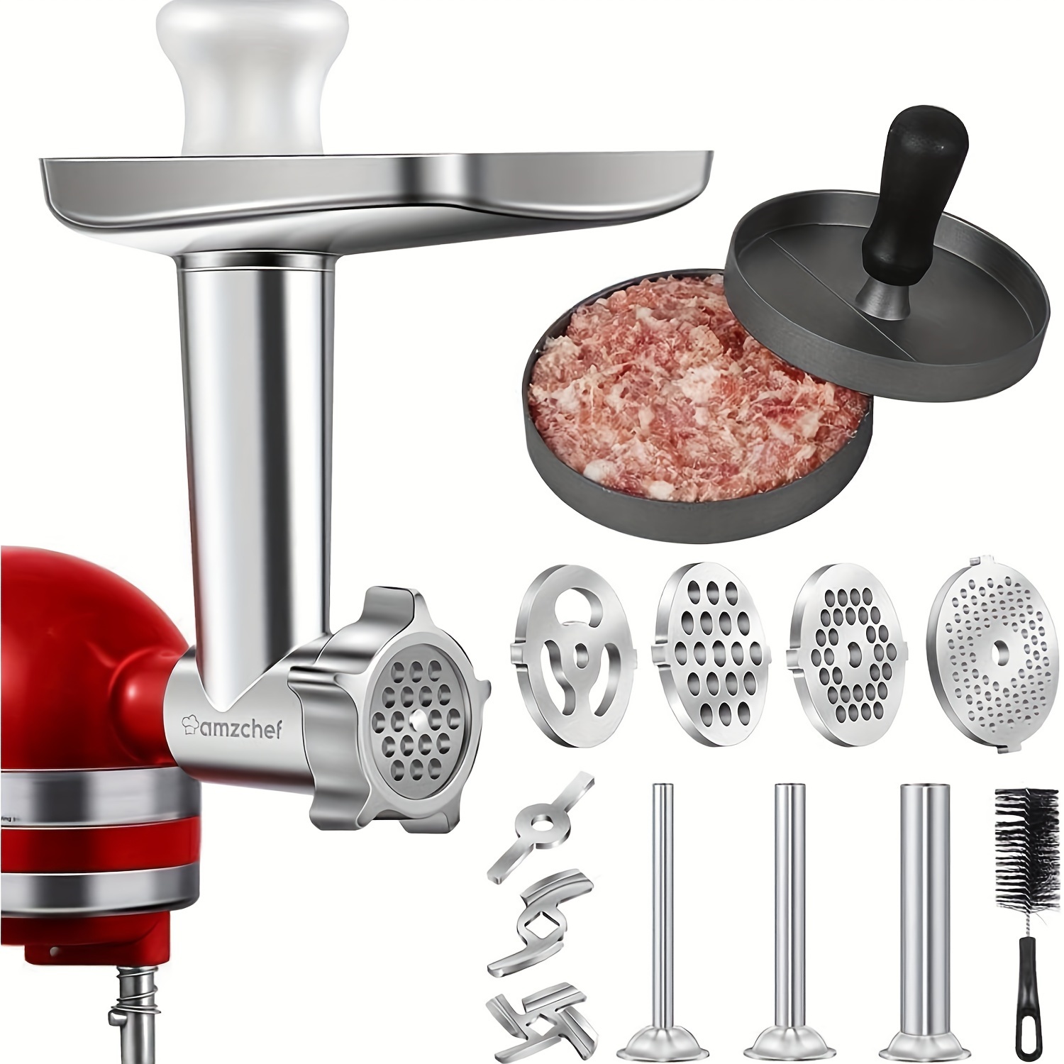 Stainless Steel Meat Grinder attachment for Kitchenaid. Heavy duty