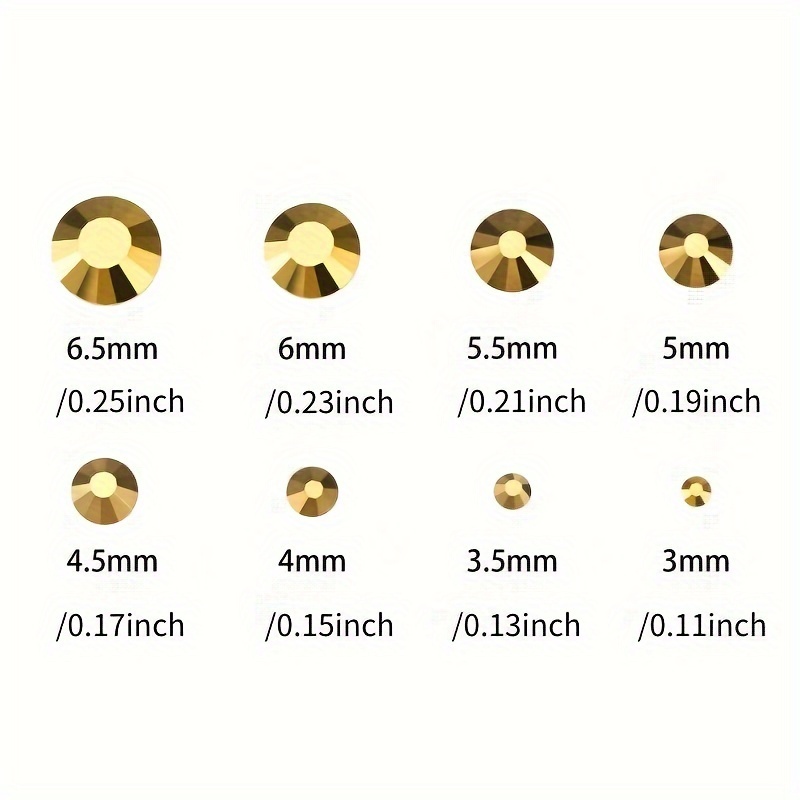 AB set rhinestones, gold rhinestones, 4.5 mm set rhinestones, 5.5 mm AB  rhinestones, 6.5 mm