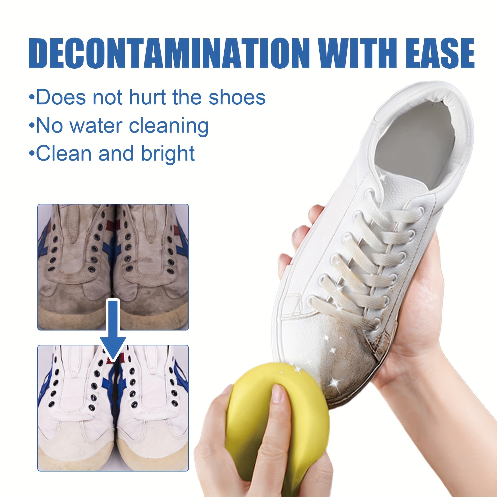 White Shoes Cleaning Cream Shoes Cleaner Sports Canvas Shoes - Temu