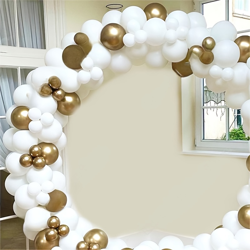 Globos Dorados Color Oro Paquete De 100 Latex Para Fiestas Bodas Cumplea�Os  Etc