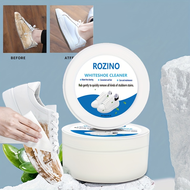 Crème nettoyante pour chaussures blanches sans nettoyage à l'eau Nettoyant  pour chaussures de sport polyvalent 