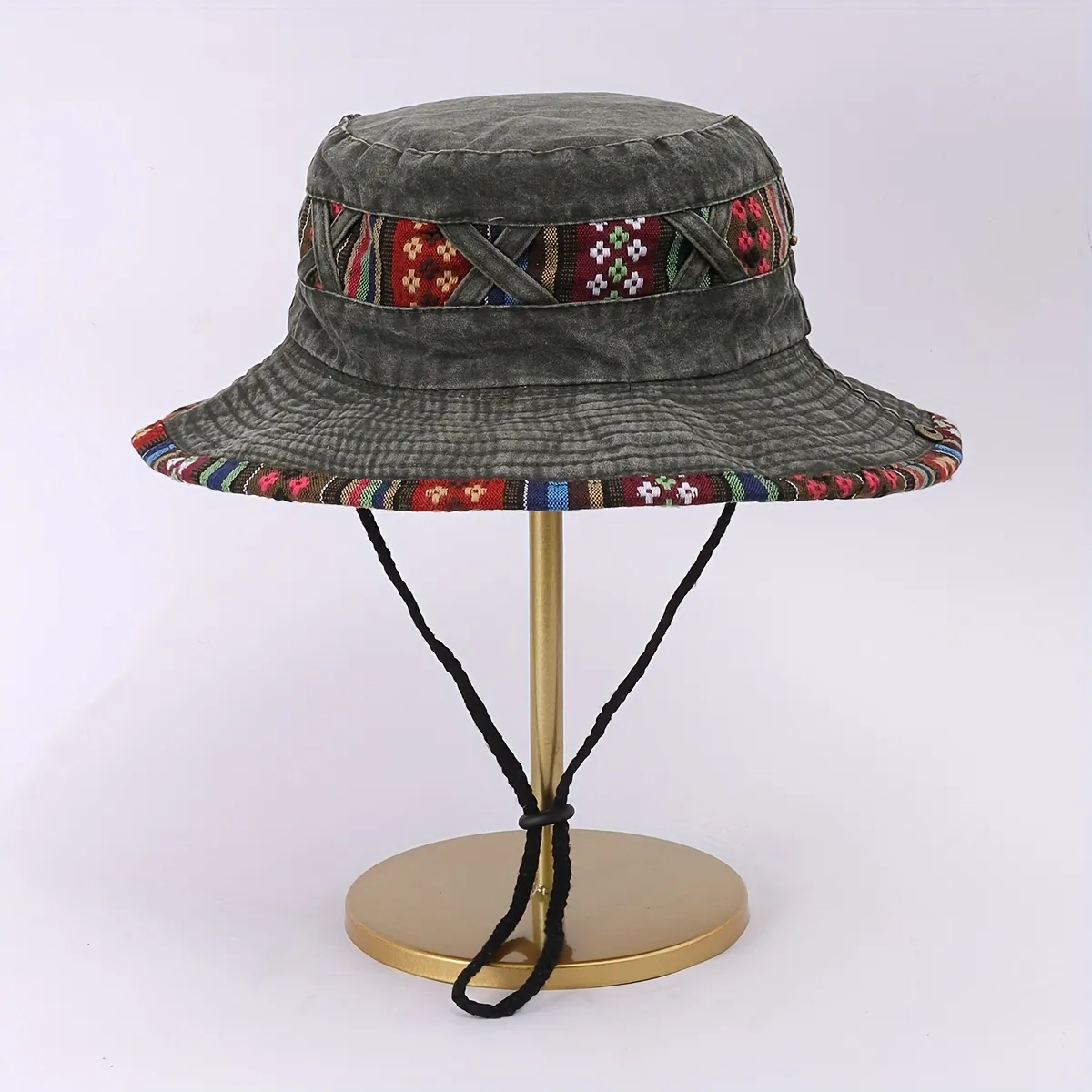 Hat Sun Men Cap Bucket Hats Women Wide Fishing Cotton Napal Roll