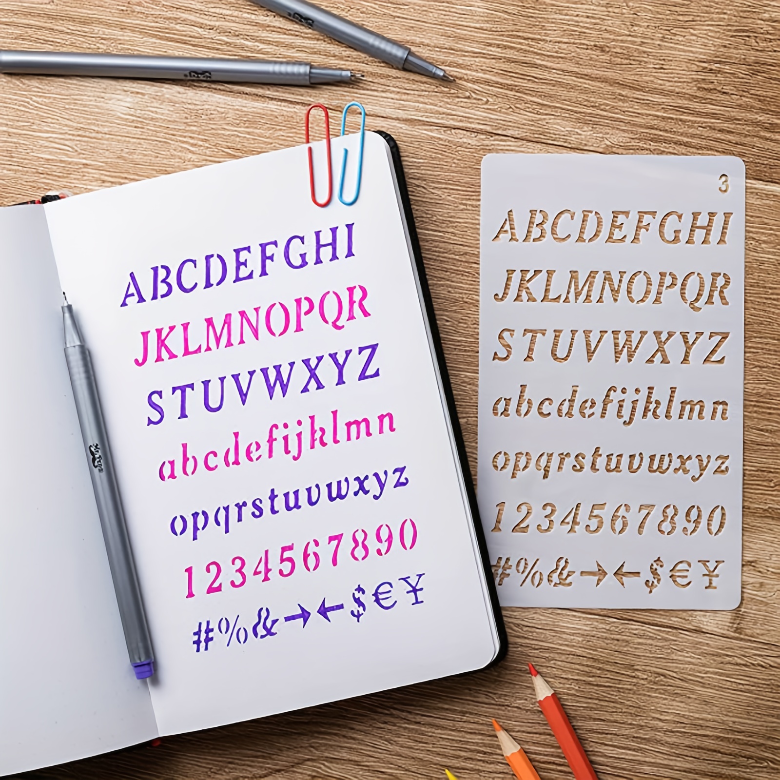 Calligraphy Kit Templates. Contains Numbers And Symbols - Temu