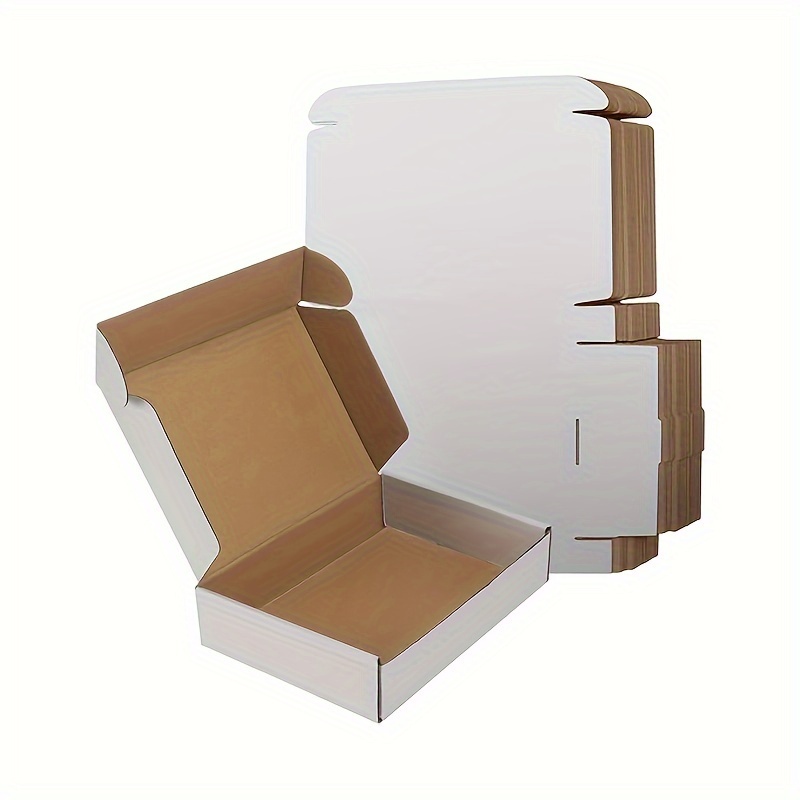 Cajas de envío pequeñas de 7 x 5 x 2 pulgadas, cajas de cartón corrugado  blanco para envío, cajas de regalo para envío, 25 piezas (7 x 5 x 2)