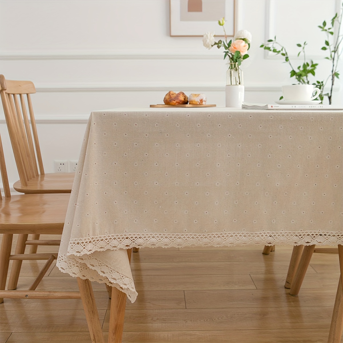 Small Fresh Style Daisy Printed Table Cloth Household Cover Towel