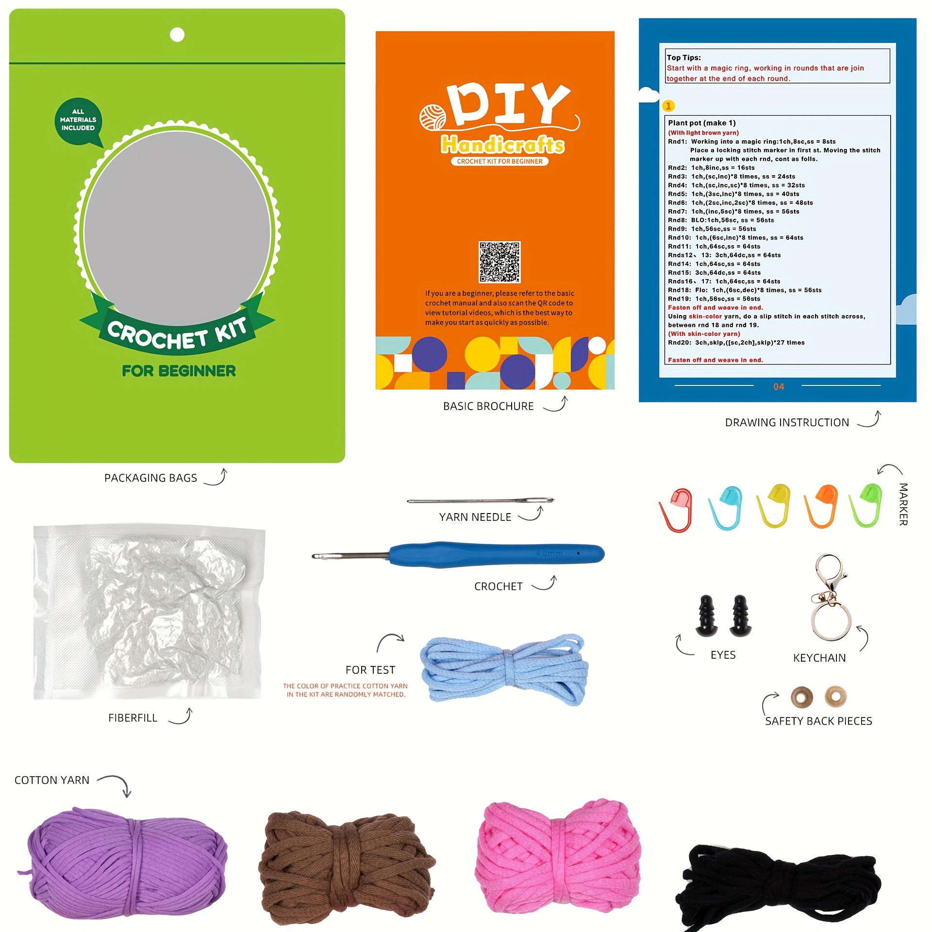 Dragon Crochet Kit for Beginners