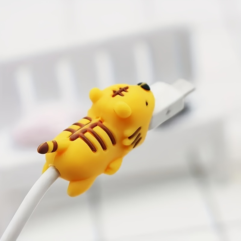 Cute Animal Biting Shaped Charging Cable Protector - Temu