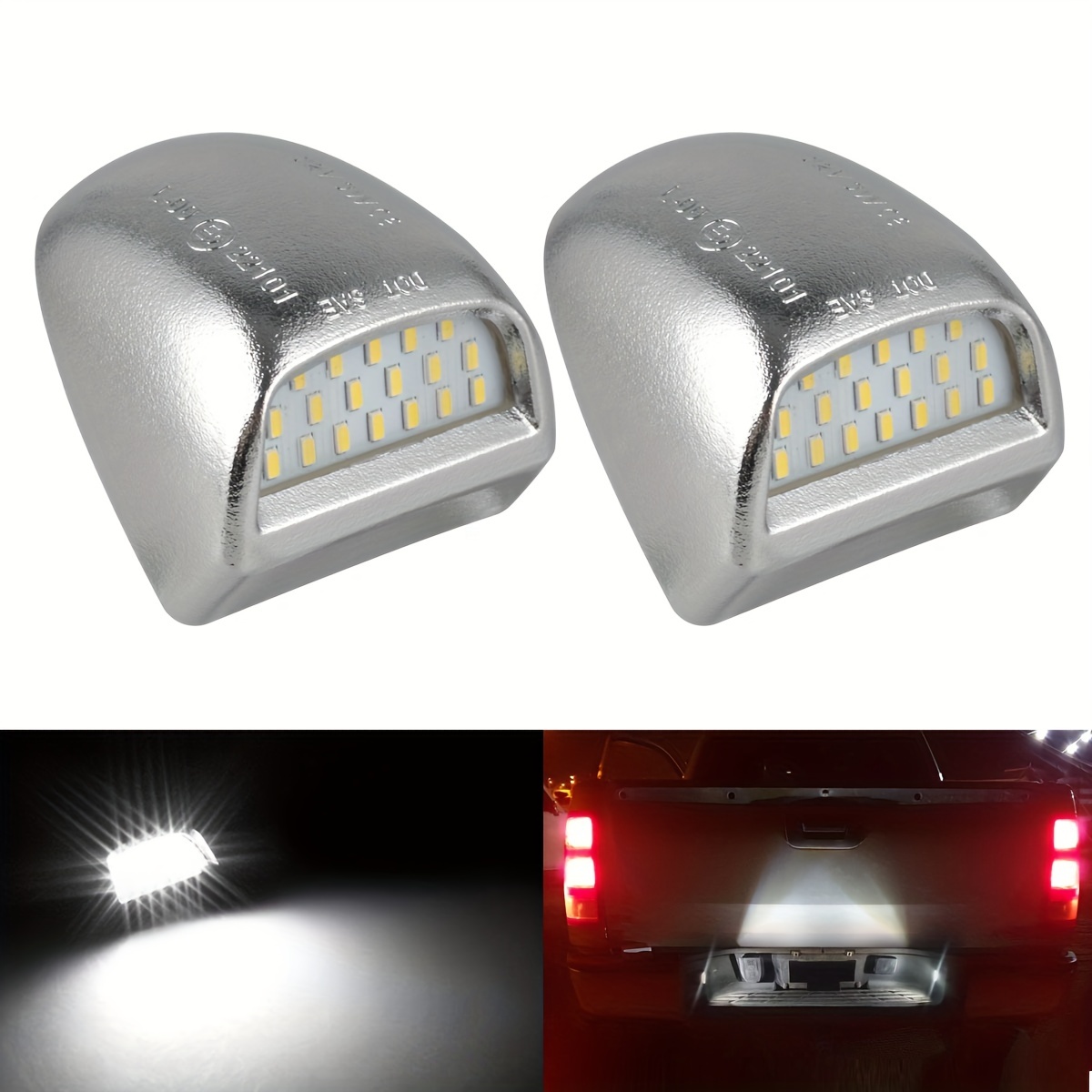 Kaufe LED-Kennzeichenleuchte für Cadillac Escalade Chevy Silverado 1500 2500  3500 Suburban Tahoe GMC Sierra 1500 2500 3500 Yukon