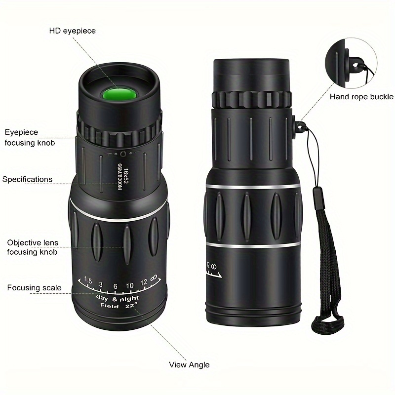 Bushnell 16x52 best sale monocular manual