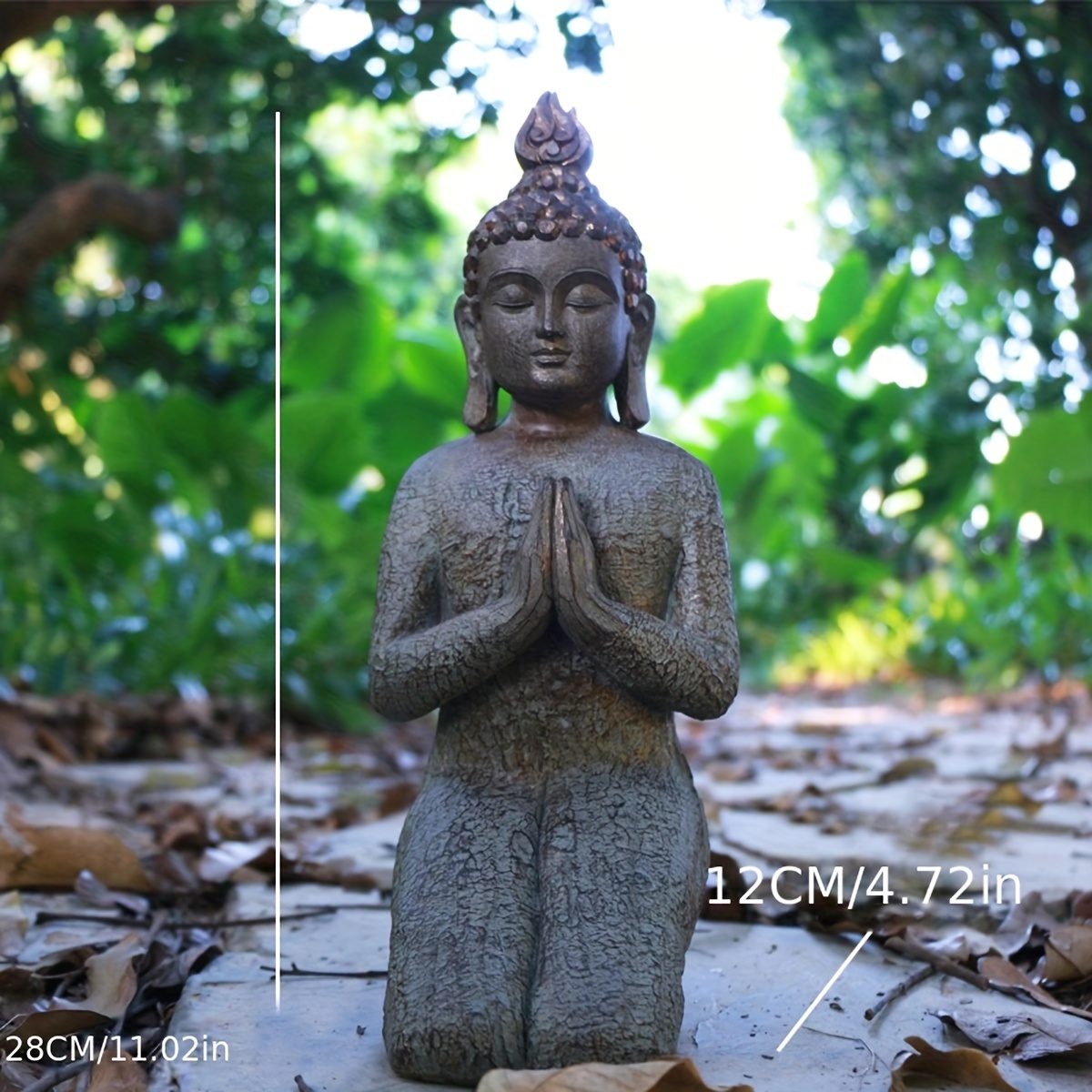 Buda Decorativo Resina, Budista. Figuras Budas Decoración, Estilo Zen  21,5x21x31,cm - Hogar y Más