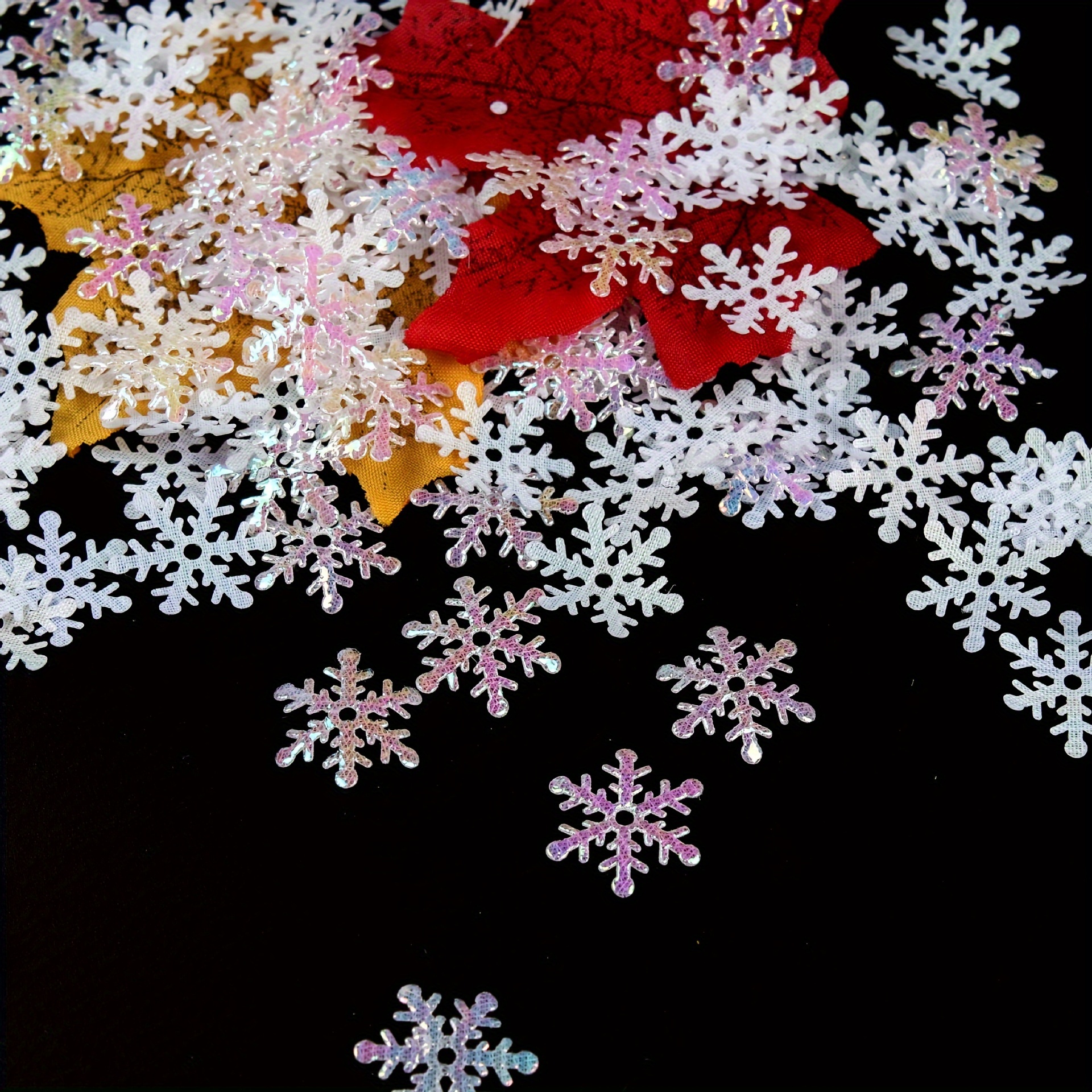 Snowflake Design Throwing Confetti Snowflakes Confetti For - Temu