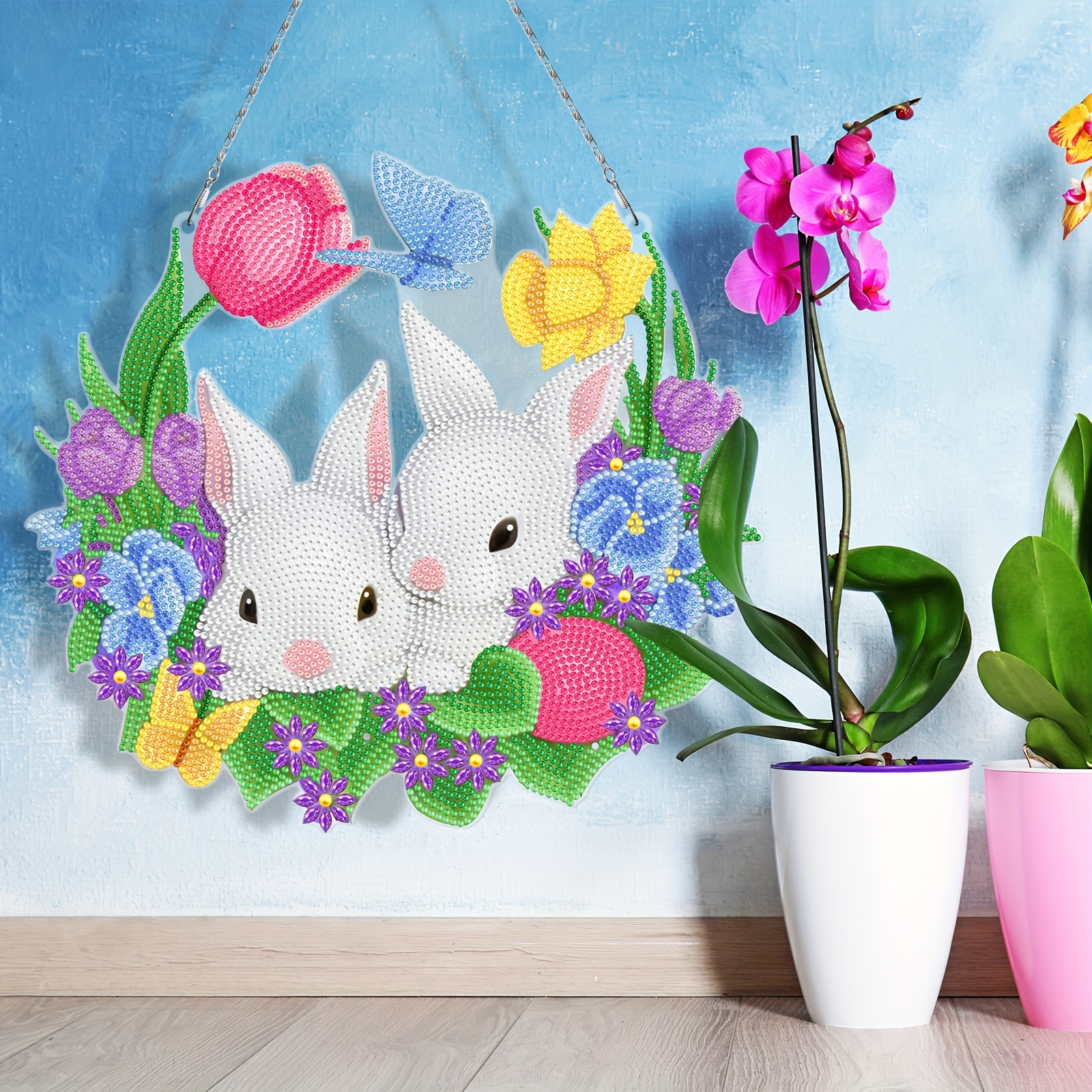 Diamond Painting Diy Stick Diamond Hand Cute Little Rabbit - Temu