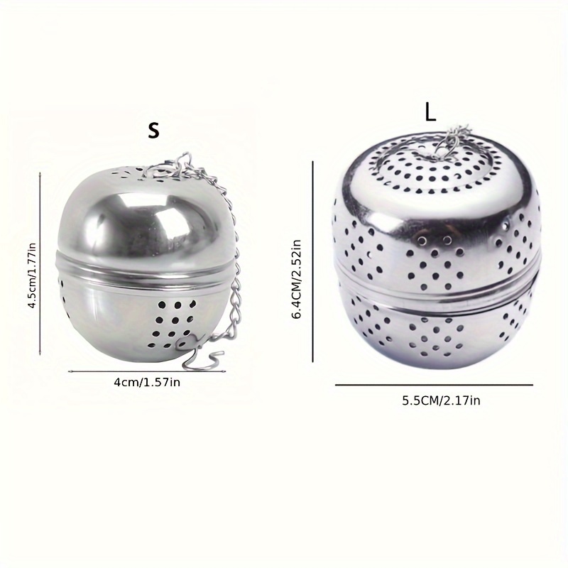 1 Pezzo Palla Infusore Tè In Acciaio Inossidabile Da 4,5 Cm Con