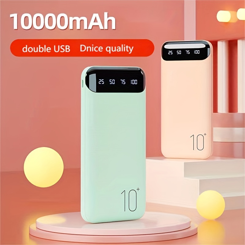 20,000 MAh Power Bank: Small Body, Large Capacity, Dual USB Outputs, 10000 MAh, Easy To Carry, Fits All Phone Models!