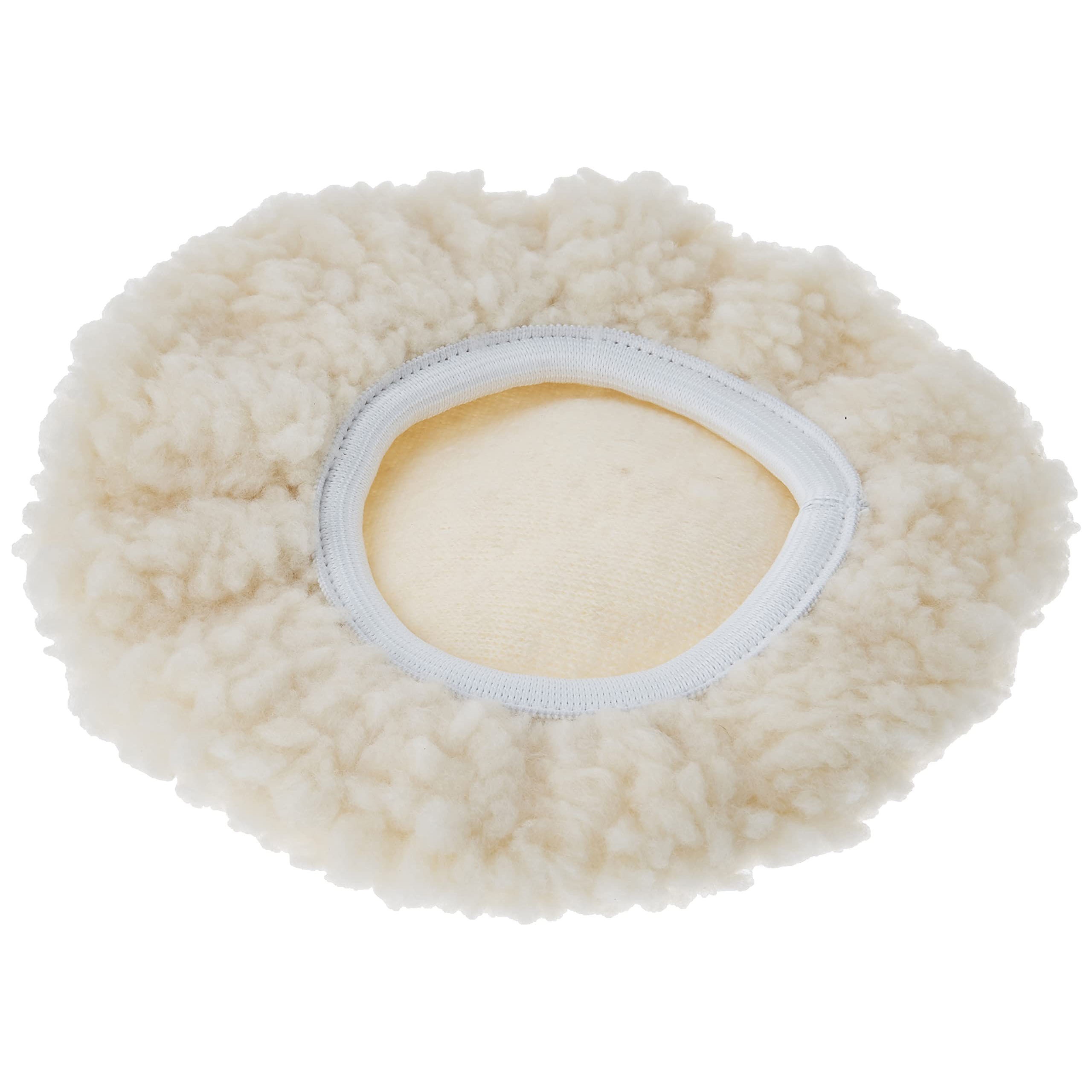 2pcs 7 Inch Synthetic Wool Polishing Bonnets Buffer Pads for Car Polisher