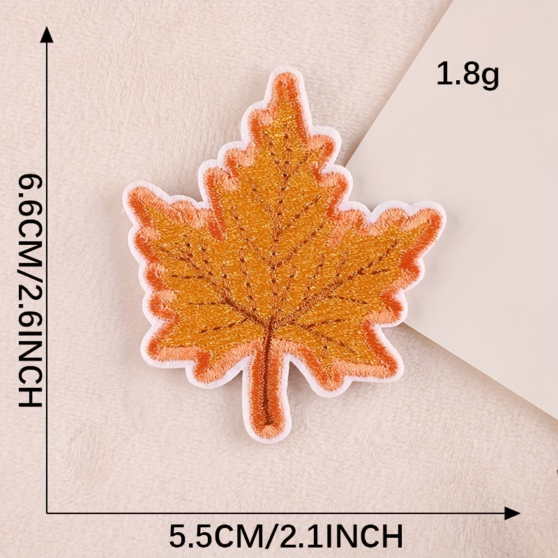Embroidered Maple Leaf Patch Bag Hat Clothing Accessories Diy Iron
