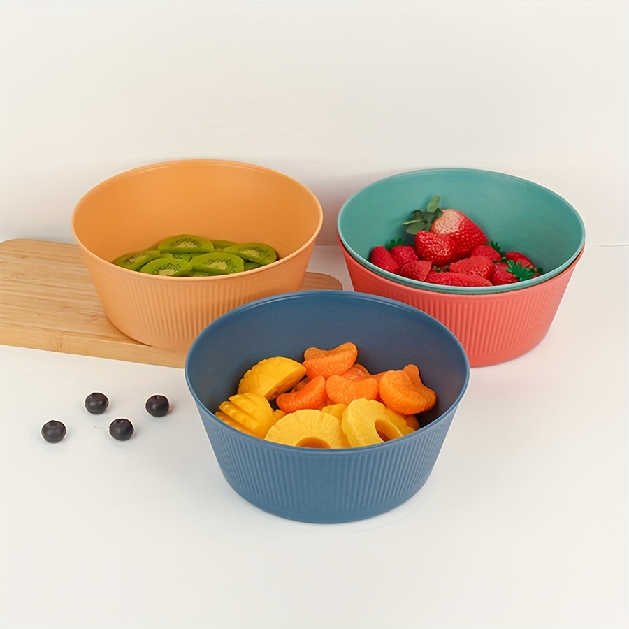 Unbreakable Cereal Bowl Set Novel Double layer Salad Bowl - Temu