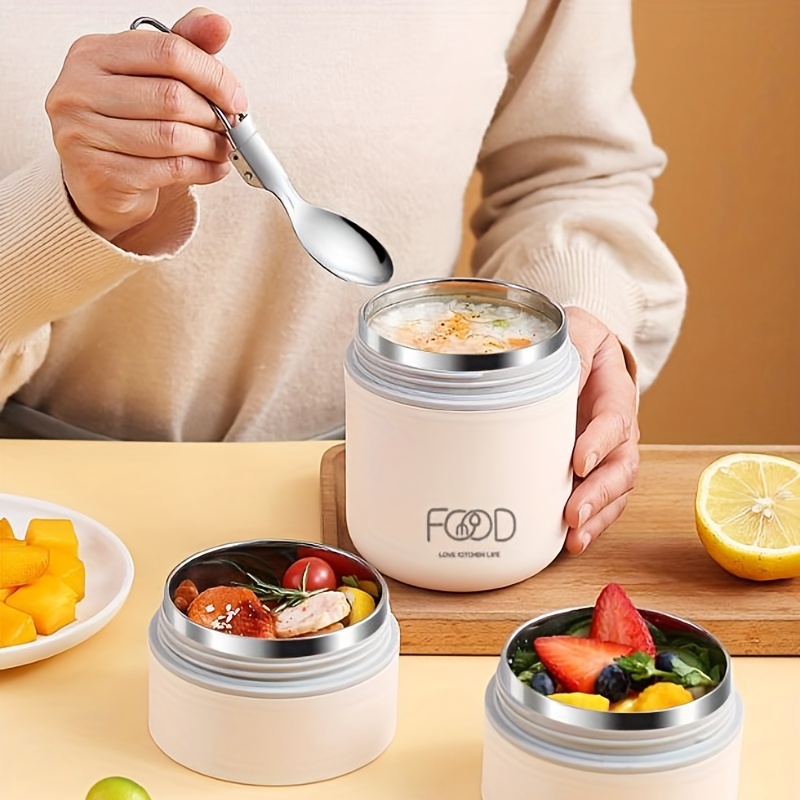 Stainless Steel Insulated Lunch Box Soup Holder Portable Food