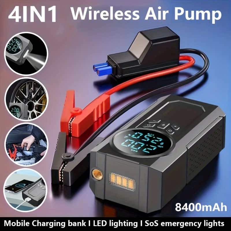8400mah 1 Wireless Rechargeable Air Compressor Portable - Temu