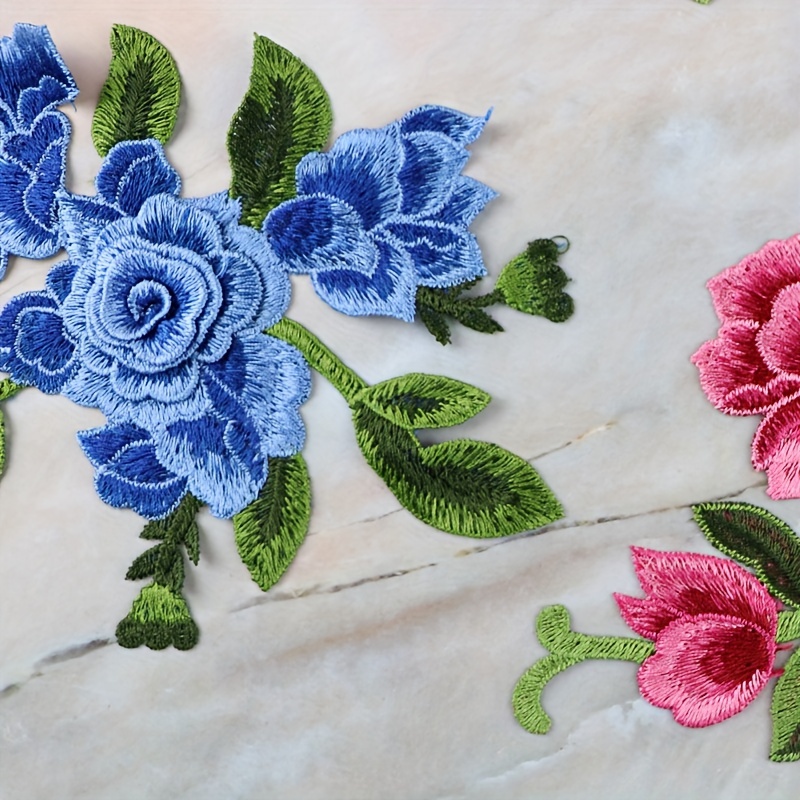 Water soluble Flower Patches Sewn By Hand - Temu