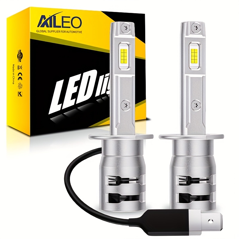 H4 9003 Ampoules Phare Voiture Led 100w 24000lm 6000k Blanc - Temu