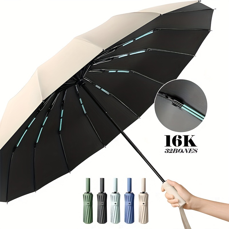 Acheter Parapluie de voyage pliable, grande taille, solide, coupe