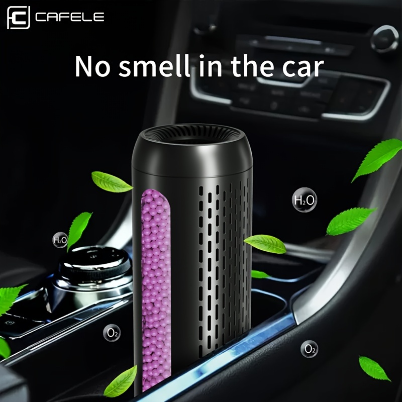 Ceeniu Car Air Fresheners, 2024 New Model, Solar-Powered, Aluminum Alloy,  Fragrance DIY, 2 French Essential Oils, Premium Car Accessory, Requires