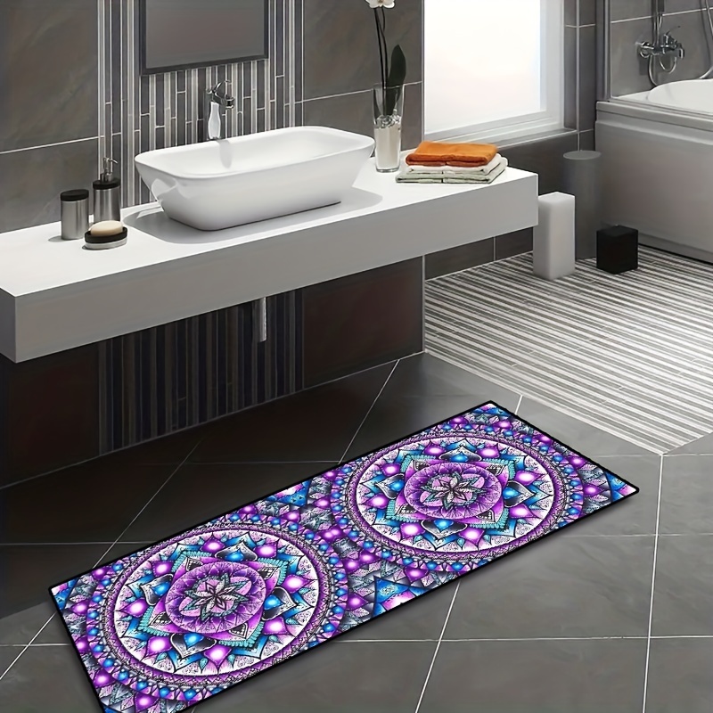 Mandala Runner Rug Door Mat Rugs For Entryway Kitchen Bathroom