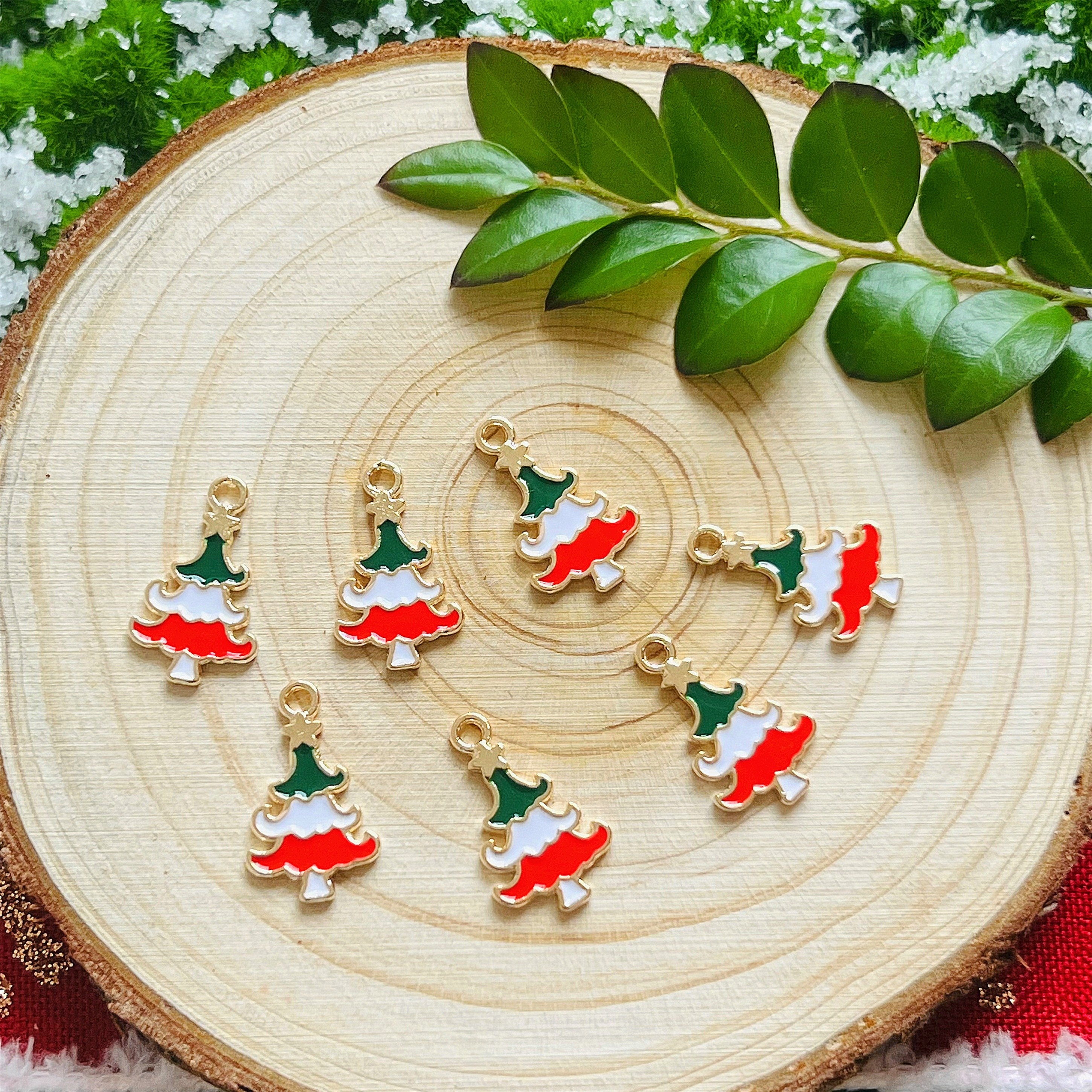 Christmas Tree Charms Alloy Oil Dripping Cartoon Headwear - Temu