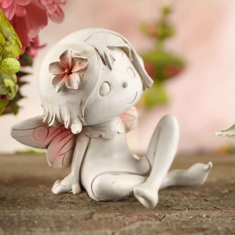 Fairy Flower Fairy Resin Decoration Garden Balcony Desktop Basin Carrying Micro Landscape Small Decoration