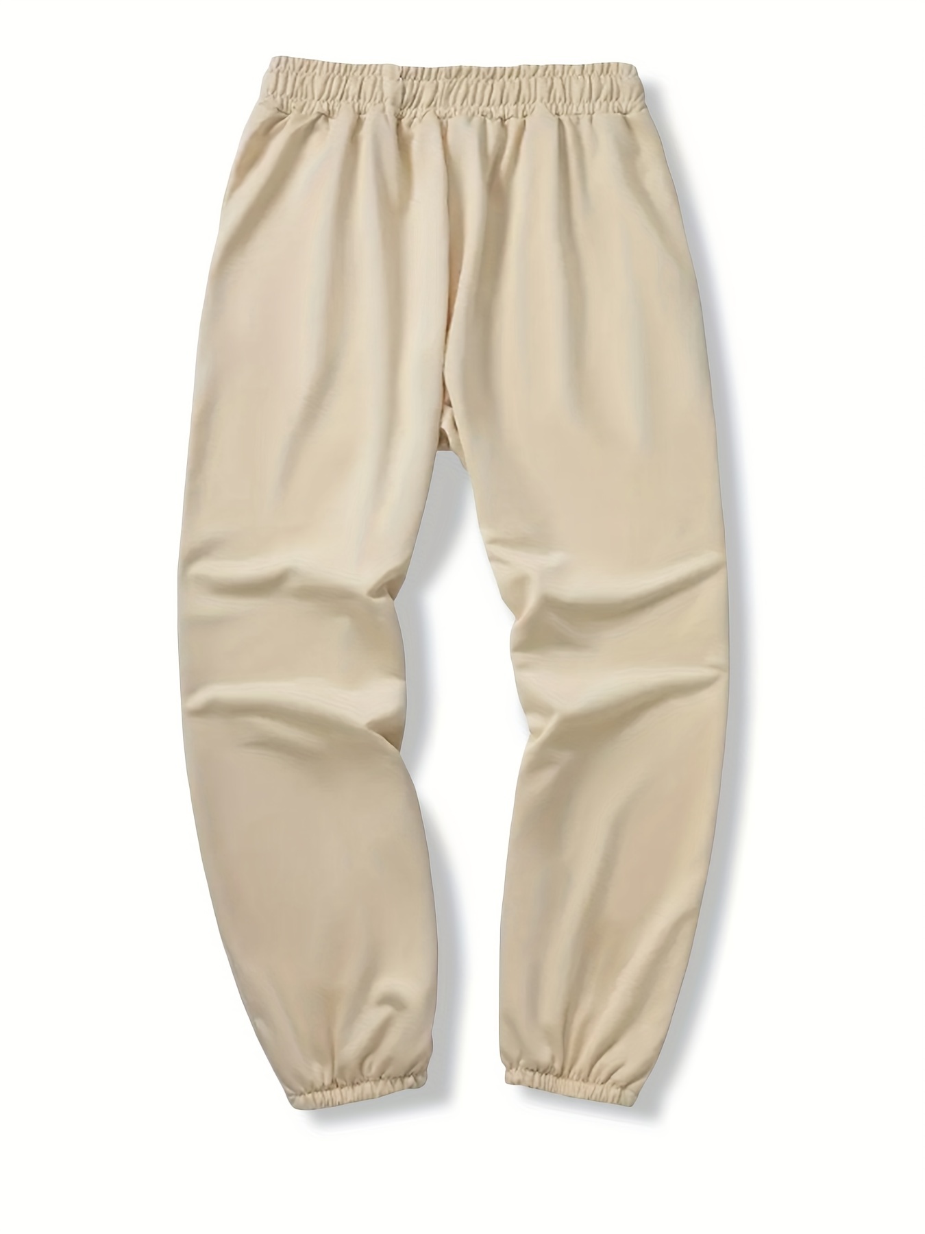 Yellow Face Print Drawstring Sweatpants Loose Fit Casual Joggers