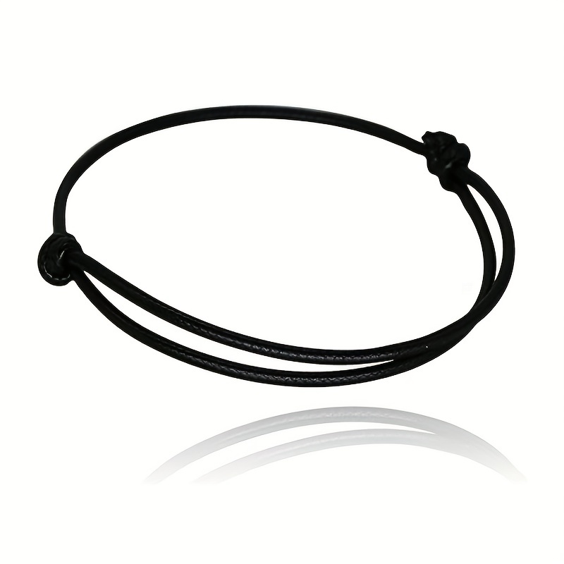 Bohemian Red String Anklet, Minimalist Ankle Bracelet