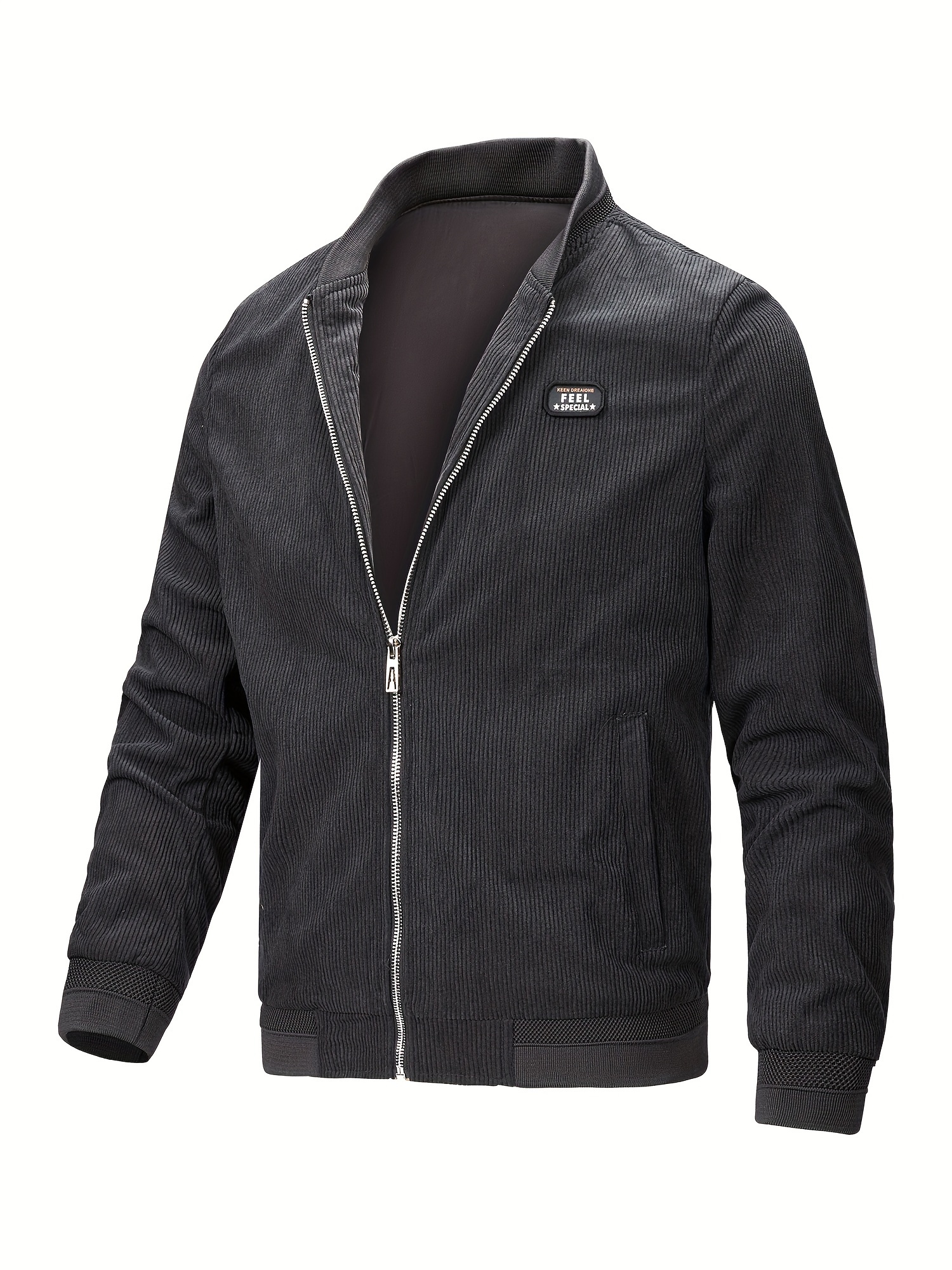 Chaqueta Béisbol Casual Hombre Ajuste Regular Estilo - Temu Spain