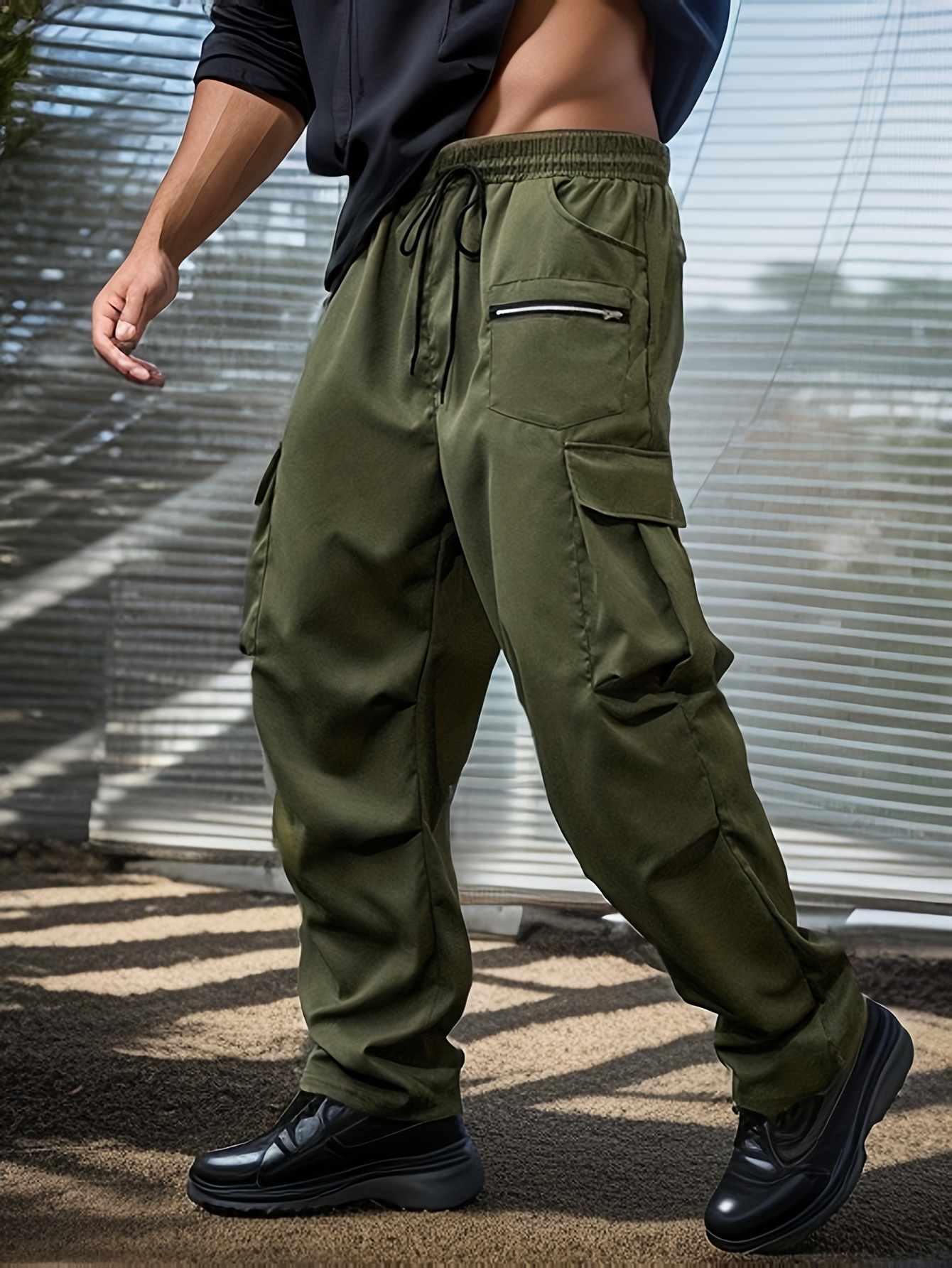 Army Green Cargo Pants Men - Temu Canada