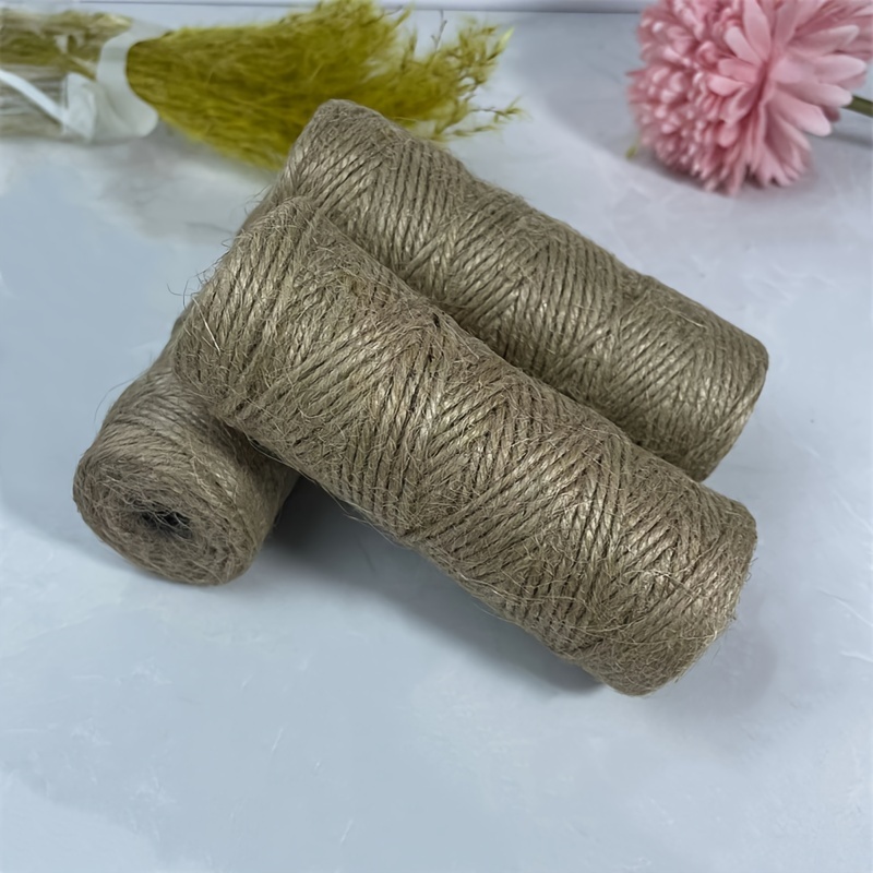 492 FT Natural Jute Twine, Twine String, 3ply Thin Ribbon Hemp Twine, Twine  for Gardening Plant Gift Wrapping Art Wedding Decoration Packing String