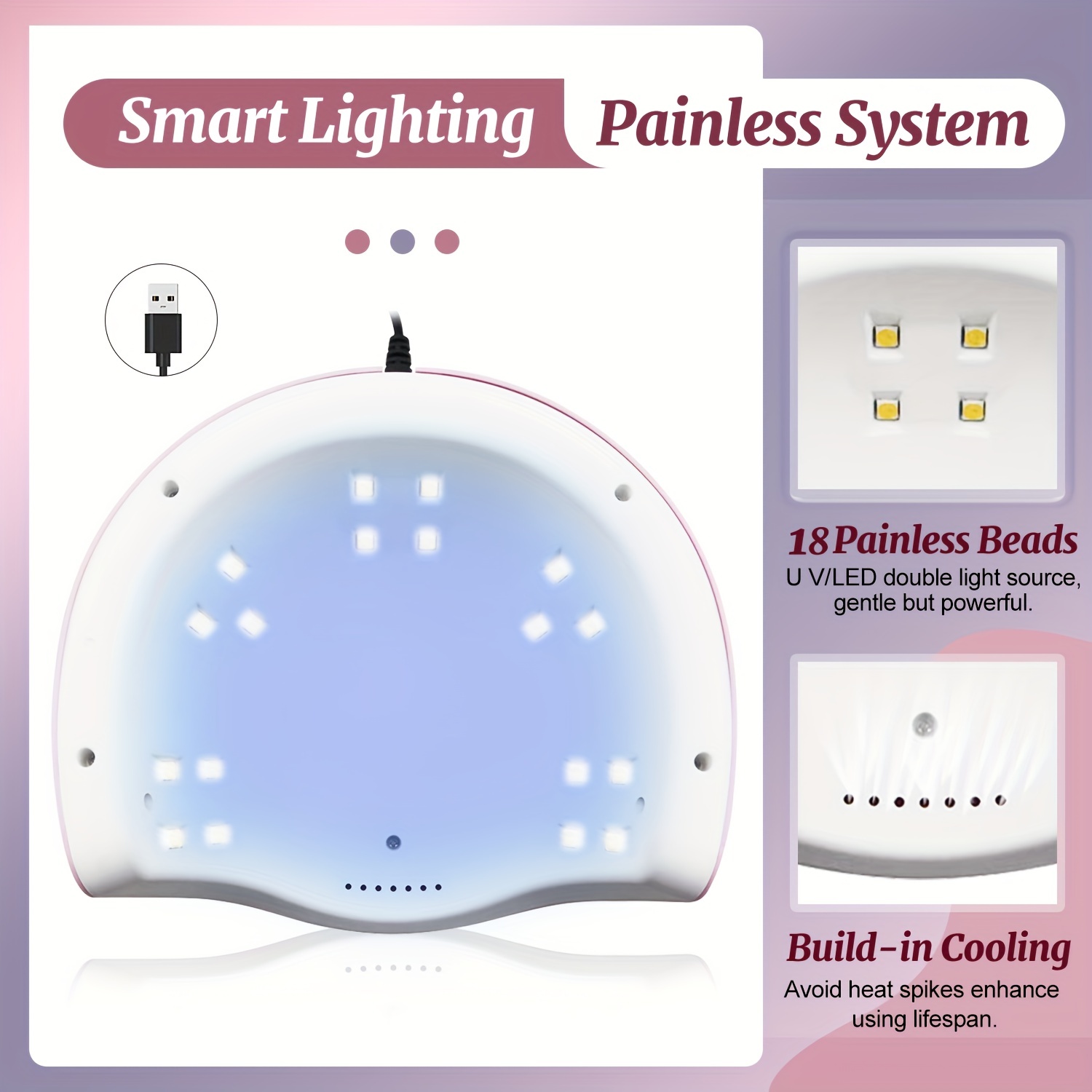 Nail lamp S50 54W UV/LED cordless