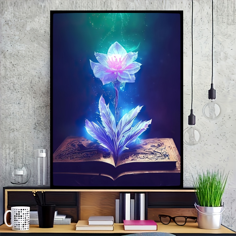 5d Diy Diamond Painting Abstract Flower Picture Full Diamond - Temu