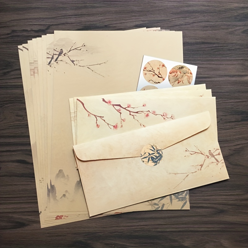 10pcs Enveloppes En Papier Collant Coloré Cadeaux Pour Les Et La