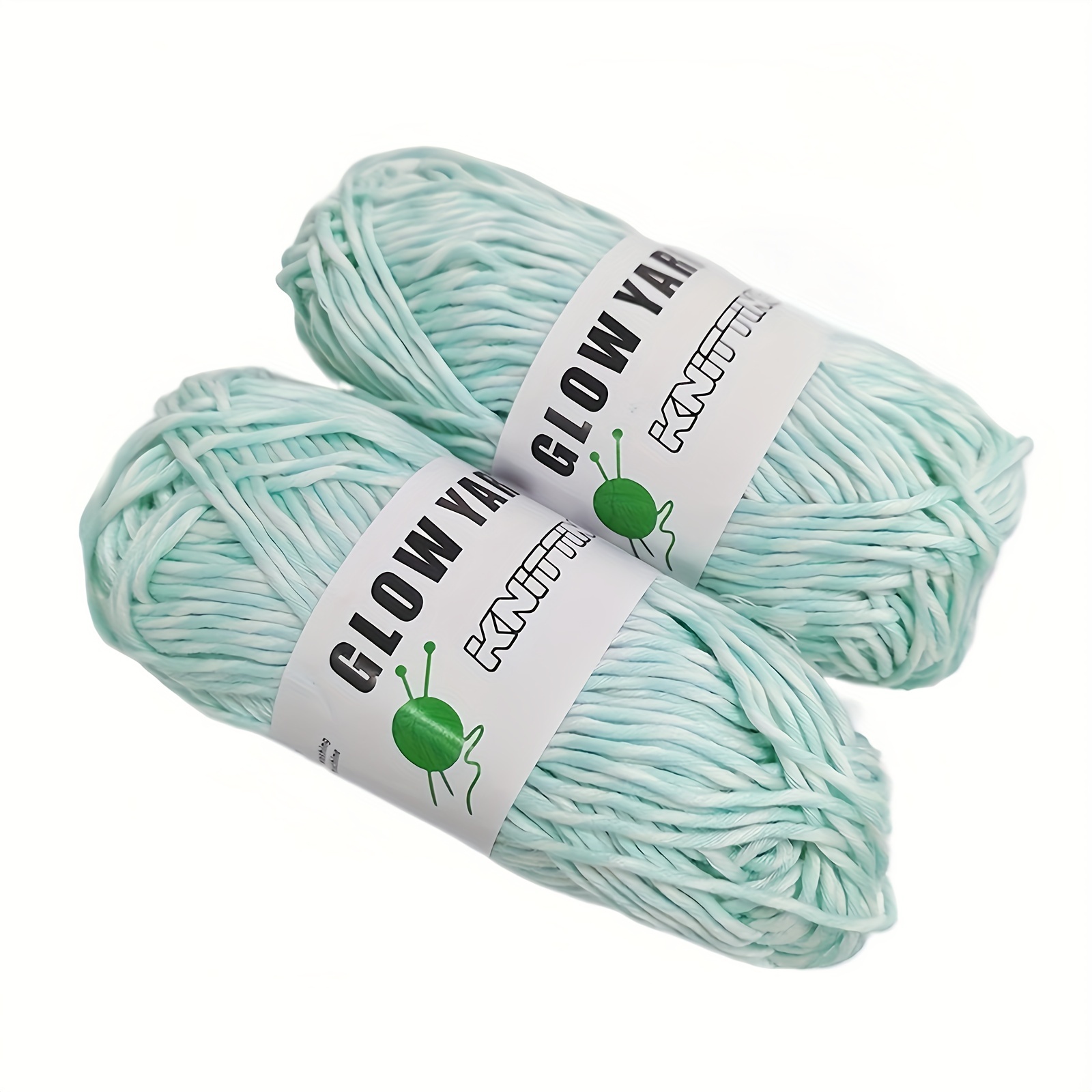 Glow In The Dark Yarn For Crochet 57.9 Yards Luminous Fluorescent  Embroidery Thread Knitting Glowing Yarn Scrubby Thread Yarn - AliExpress