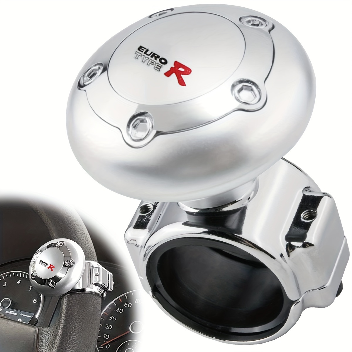 Steering Wheel Spinner Knob Universel Rotatif Poignée De Boule De