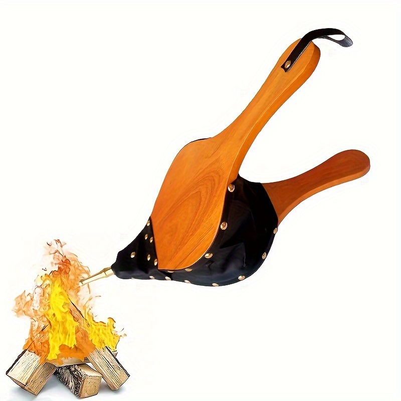 Acheter PDTO nouveau 1pc soufflet de cheminée souffleur à bois manuel pour  Camping en plein air BBQ outils de feu